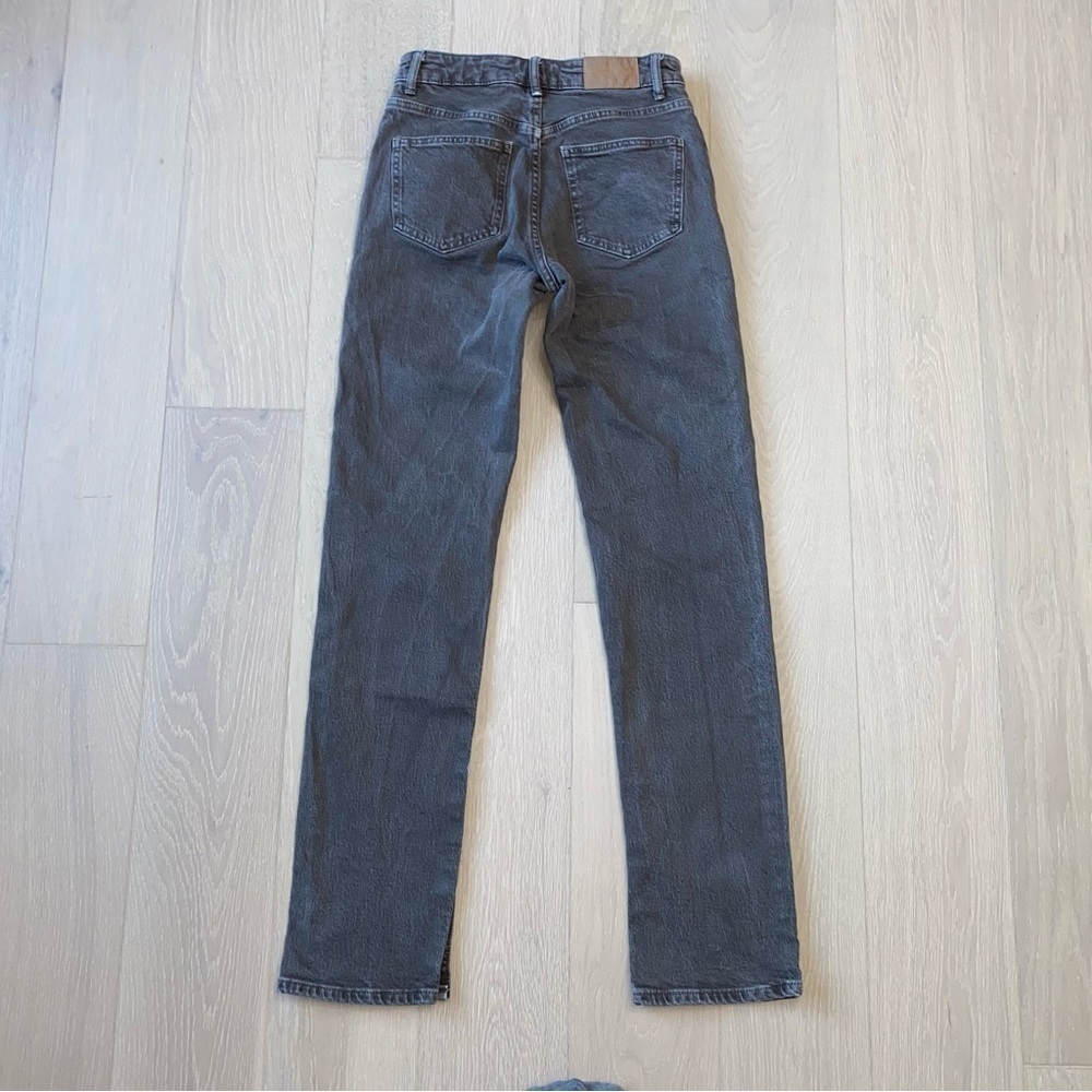 Zara Split Hem Slim Jeans in Brown size 2 - Picture 13 of 14